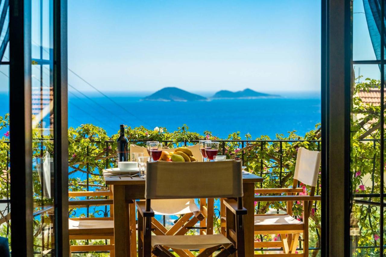 Azure Apartment With Sea View In Kalkan Kültér fotó
