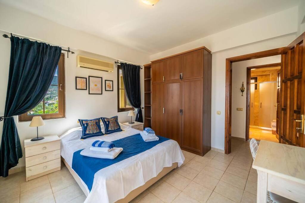 Azure Apartment With Sea View In Kalkan Kültér fotó
