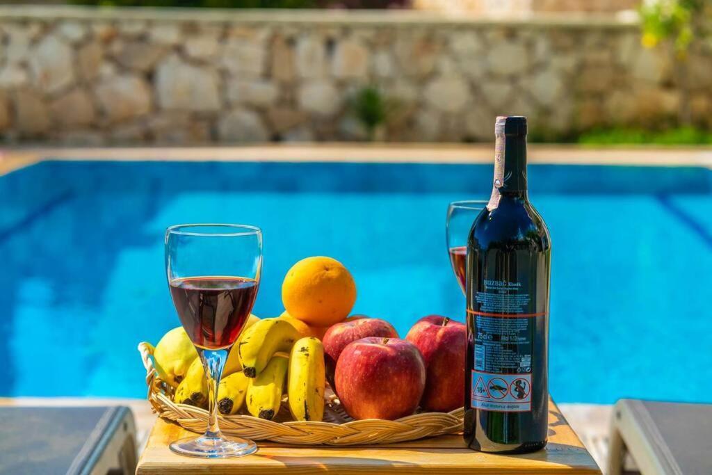 Azure Apartment With Sea View In Kalkan Kültér fotó